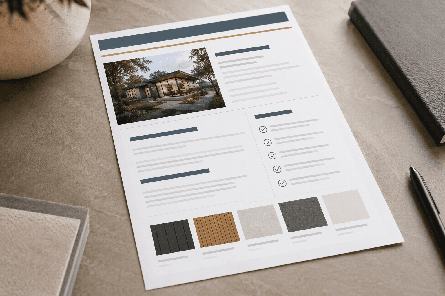 Export a project brief
